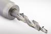 Spiral-fluted PCD step drill