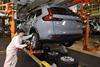 Associates building the CR-V at Honda of Canada Mfg., in Alliston, Ontario.