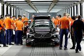 Pre-production of the new Volvo S90 in the Daqing manufacturing plant