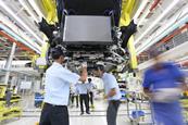 The Mercedes-Benz plant at Chakan, Pune