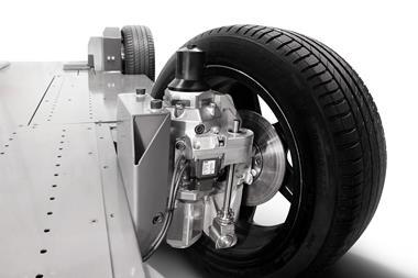 REEcorner technology integrating all critical vehicle components into arch of wheel