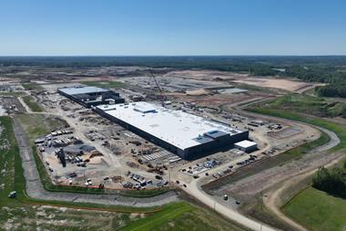 Toyota's new EV battery manufacturing plant under construction in North Carolina