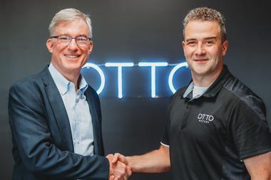 (L to R) Blake D. Moret, CEO of Rockwell Automation, and Matt Rendall, CEO, Clearpath Robotics & OTTO Motors