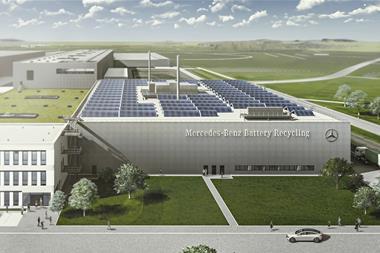 Mercedes-Benz battery recycling factory