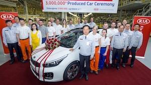 Kia Motors three millionth vehicle produced in Europe