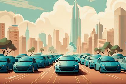 City scene - cars