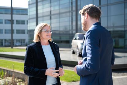 Barbara Bergmeier with Christopher Ludwig at Gaydon