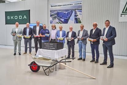 Škoda breaks ground on high-tech, low-emission paint shop