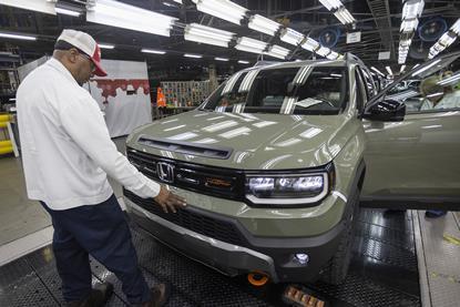 Honda Alabama Passport SUV production