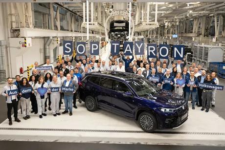 The VW Tayron celebrated its SOP in Wolfsburg at the end of November 2024. (Image- Volkswagen)