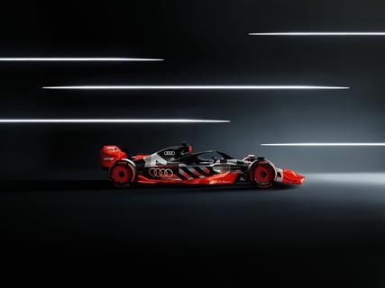 F1 Showcar with Audi F1 launch livery
