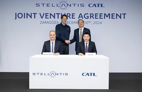 Stellantis and CATL to form JV for battery facility in Zaragoza, Spain