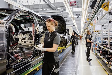 Mercedes-Benz Sindelfingen S-Class assembly