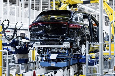 Mercedes-Benz EQS SUV production in Tuscaloosa, Alabama