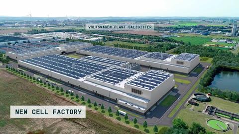 Volkswagen's first battery cell plant, SalzGiga, will produce Prismatic Unified Cells for EVs. Opening in 2025, it will have a 40 GWh annual capacity