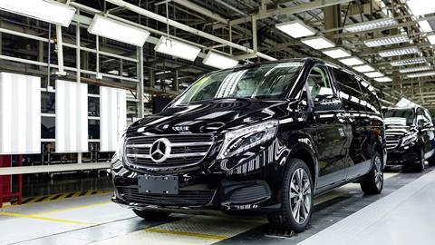 Production of the Multi-Purpose-Vehicle V-Class at the Fuzhou plant of Fujian Benz Automotive Co