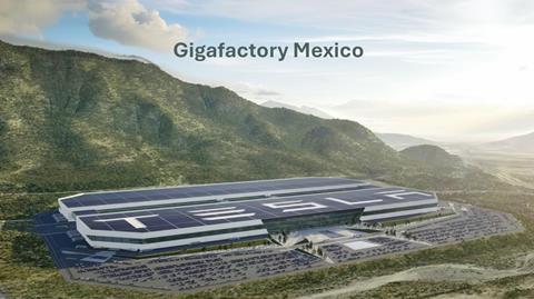 Tesla's planned Gigafactory Mexico