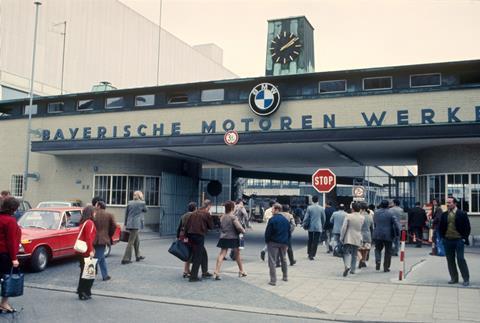 BMW Plant Munich shift change 1960s