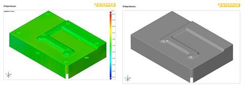 Optical 3D measurement of a die with Alicona technology