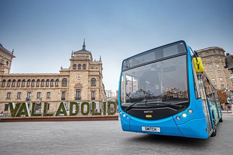 Switch bus at Plaza de Zorrilla Valladolid