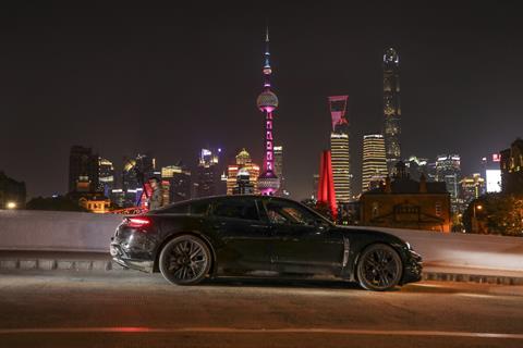 Porsche Taycan in Shanghai