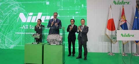 Nidec opens two new factories for EV component manufacturing in Serbia