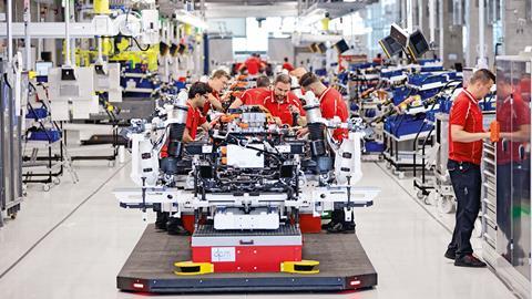 Porsche Taycan production