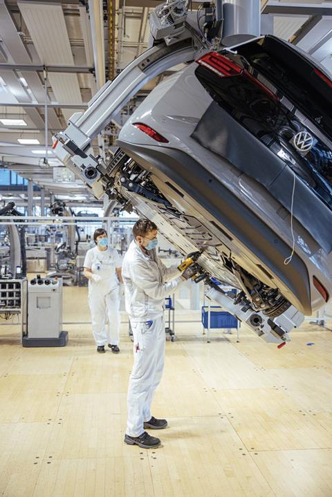 VW ID.3 Transparent factory Dresden EV assembly MEB