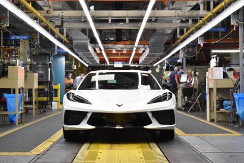 Corvette C8 Bowling Green Assembly line