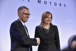 Carlos Tavares and Mary Barra