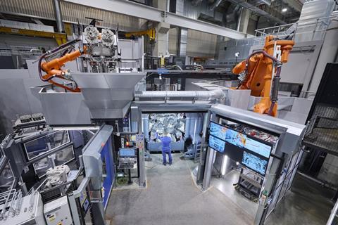 Light metal foundry BMW plant in Landshut- The production of the central housing for the so-called 6th generation electric drive unit is implemented here for the global production network. (Image- BMW)