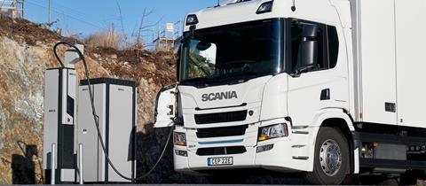 Scania plug-in truck