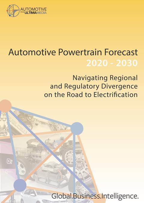 Automotive powertrain forecast 2020-2030