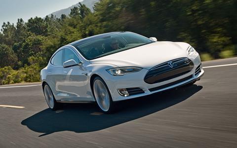 Tesla model-s-on-road