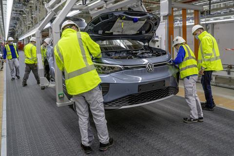 Production of VW ID.4 EV