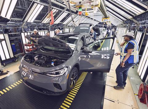 VW ID4 production at its Chattanooga plant