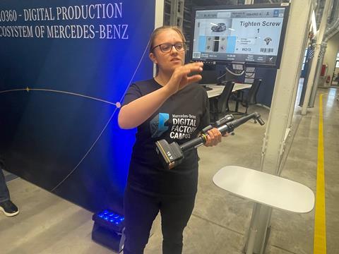 Maike Holtz, screw technology specialist, Mercedez-Benz, Digital Factory Campus, Berlin