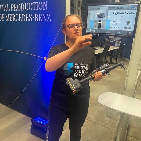 Maike Holtz, screw technology specialist, Mercedez-Benz, Digital Factory Campus, Berlin