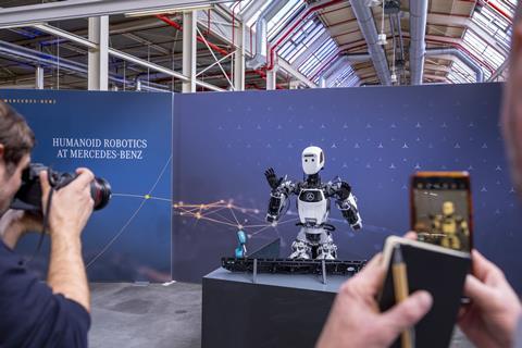 Apollo is a versatile humanoid robot trained by teleoperation to perform dynamic, collaborative industrial tasks.