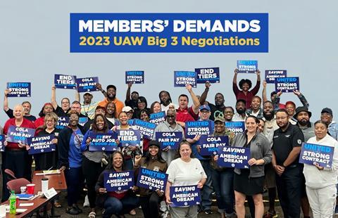 UAW big three strikes