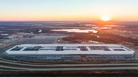 Gigafactory Texas, the new global headquarters for Tesla, produces the Model Y and will soon be the production site for the Cybertruck