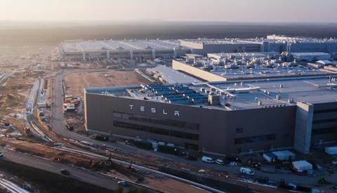 Gigafactory Berlin-Brandenburg, Tesla's first European facility, manufactures the Model Y and will soon produce batteries and additional products