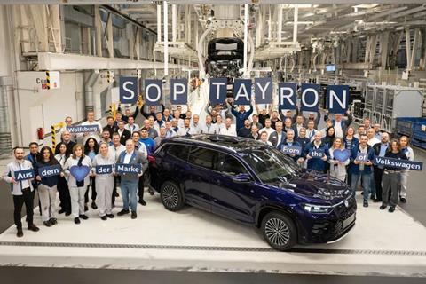 The VW Tayron celebrated its SOP in Wolfsburg at the end of November 2024. (Image- Volkswagen)