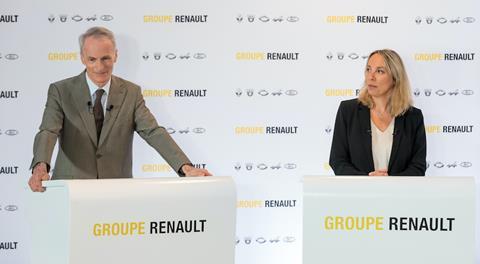 Renault Press Conference Mat 2020 Senard and Delbos