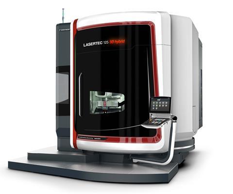 DMG Mori 5-axis machining centre with integrated laser deposition welding capability