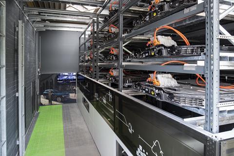 Former Audi EV batteries used to store electricity installed at the EUREF research campus