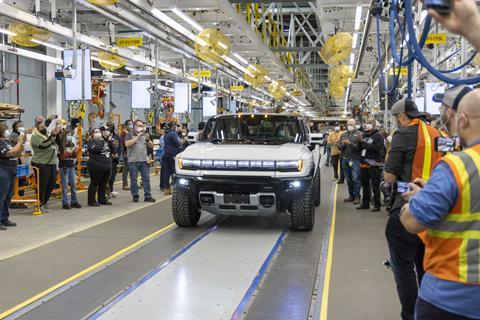 GMC EV Hummer production Hamtramck