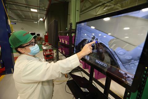Virtual reality training system at Honda East Liberty Auto plant
