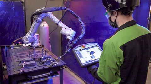 Lightning eMotors cobot welder