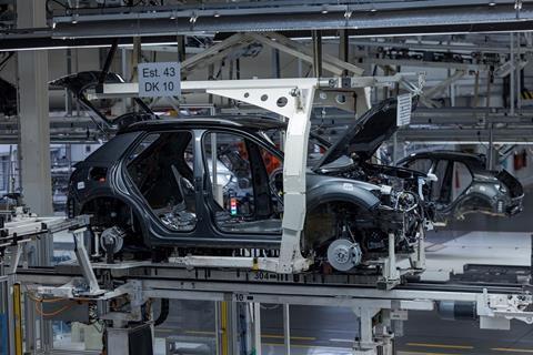 The VW plant in Palmela currently has 594 parts suppliers. 21 suppliers deliver just-in-time, 77 trucks with production components reach the plant every day. (Image: Volkswagen)